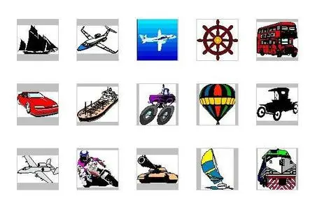 51,000 Clipart Images - Set 13 - Transport