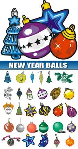New Year balls