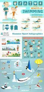 Vectors - Summer Sport Infographics