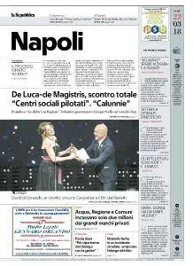 la Repubblica Napoli - 22 Marzo 2018
