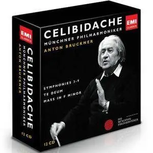 Sergiu Celibidache, Münchner Philharmoniker - Bruckner: Symphonies Nos. 3-9; Mass in F minor; Te Deum (2011) (12 CD Box Set)