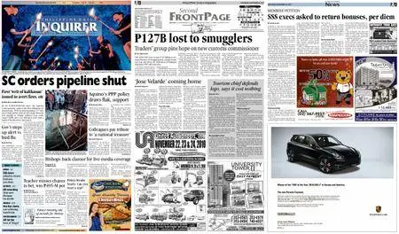 Philippine Daily Inquirer – November 20, 2010