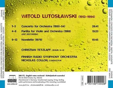 Nicholas Collon, Finnish Radio Symphony Orchestra - Witold Lutosławski: Concerto for Orchestra; Partita; Novelette (2023)