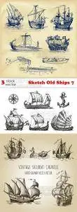 Vectors - Sketch Old Ships 7