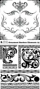 Vectors - Ornament Borders Elements 15