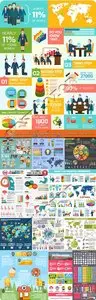 Diagram and infographics design elements vector 10