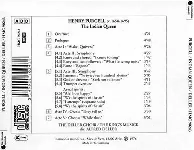 Alfred Deller, The Deller Choir, The King's Musick - Henry Purcell: The Indian Queen (1982)