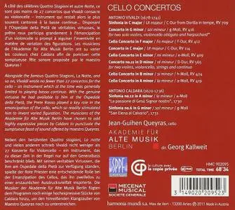 Jean-Guihen Queyras, Akademie für Alte Musik Berlin, Georg Kallweit - Vivaldi: Cello Concertos (2011)