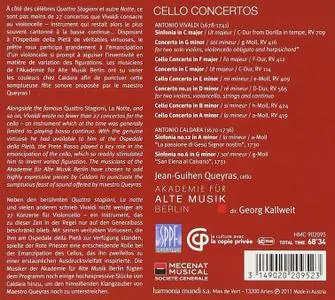 Jean-Guihen Queyras, Akademie für Alte Musik Berlin, Georg Kallweit - Antonio Vivaldi: Cello Concertos (2011)