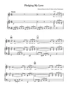 Pledging My Love - Elvis Presley (Piano-Vocal-Guitar (Piano Accompaniment))