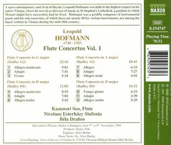 Kazunori Seo - Leopold Hofmann: Flute Concertos, Vol. 1 (2001)