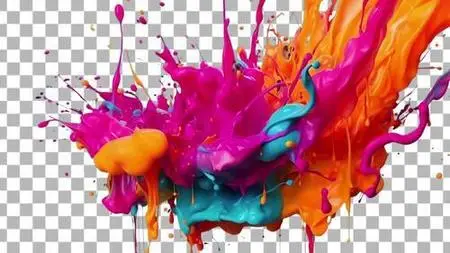 A Colorful Splash Of Wet Paint 1622334