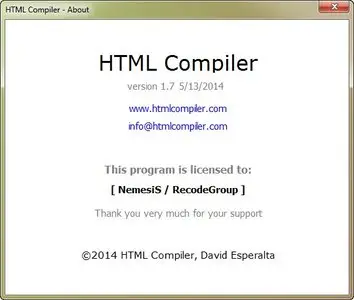 HTML Compiler 1.7 DC 13.05.2014