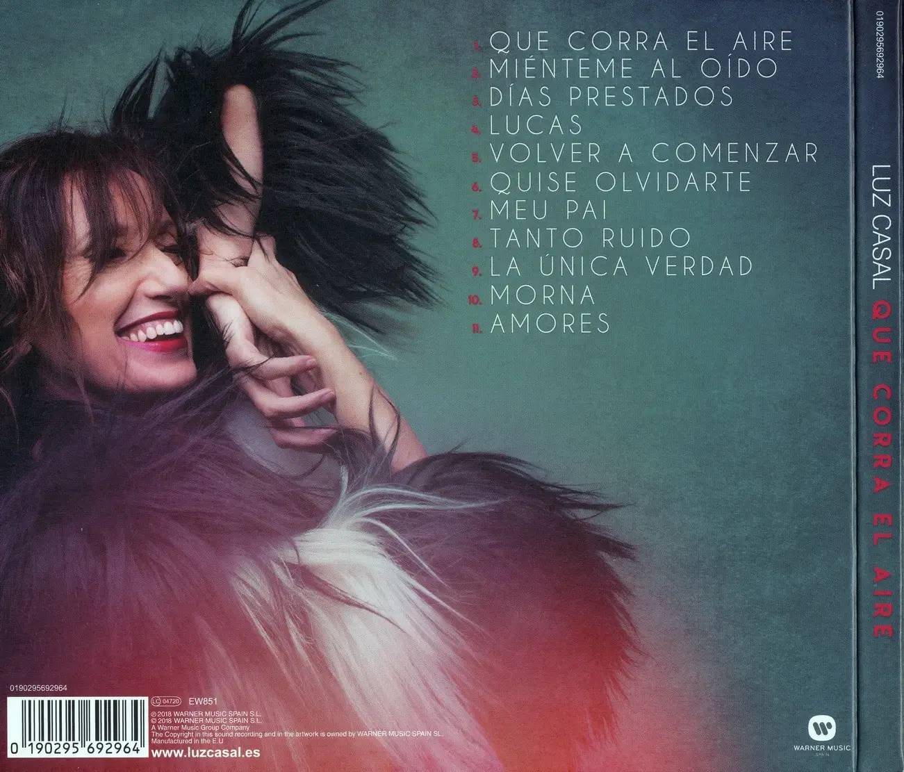 Luz Casal - Que Corra El Aire (2018) {Warner Music Spain 0190295692964}