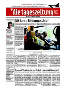 Tageszeitung TAZ vom 8 September 2010