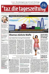 Tageszeitung TAZ vom 06 September 2012