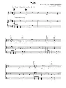 War - Bruce Springsteen, Edwin Starr, The Temptations (Piano-Vocal-Guitar)