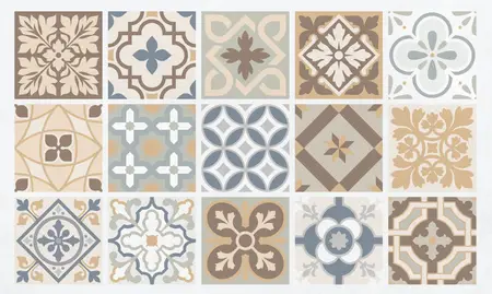 EE - 15 Mediterranean Tiles Seamless Pattern No. 02 M9BHW4T