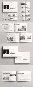Architecture Portfolio Template Landscape CVLW8JP