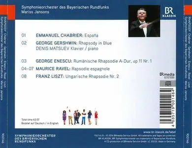 Denis Matsuev, Mariss Jansons, Bavarian RSO - Rhapsody: Chabrier, Gershwin, Enescu, Ravel, Liszt (2016)