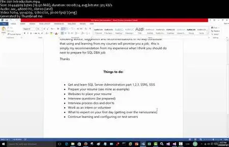 SQL SERVER ADMINISTRATION: GETTING A JOB