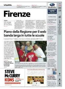 la Repubblica Firenze - 10 Settembre 2018
