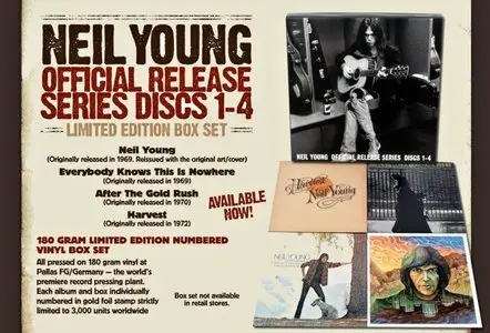 Neil Young - Neil Young - 1969 - 24/96 and 16/44.1 - 180g Vinyl - Official Release Series 4 Disc Box - 2009 - Reprise 517934-1