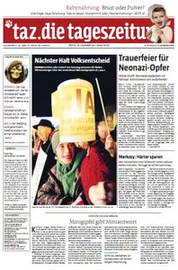 Tageszeitung TAZ vom 25 November 2011