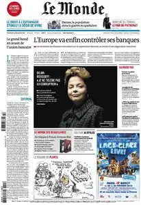 Le Monde et Le Monde des Livres du Vendredi 14 Décembre 2012