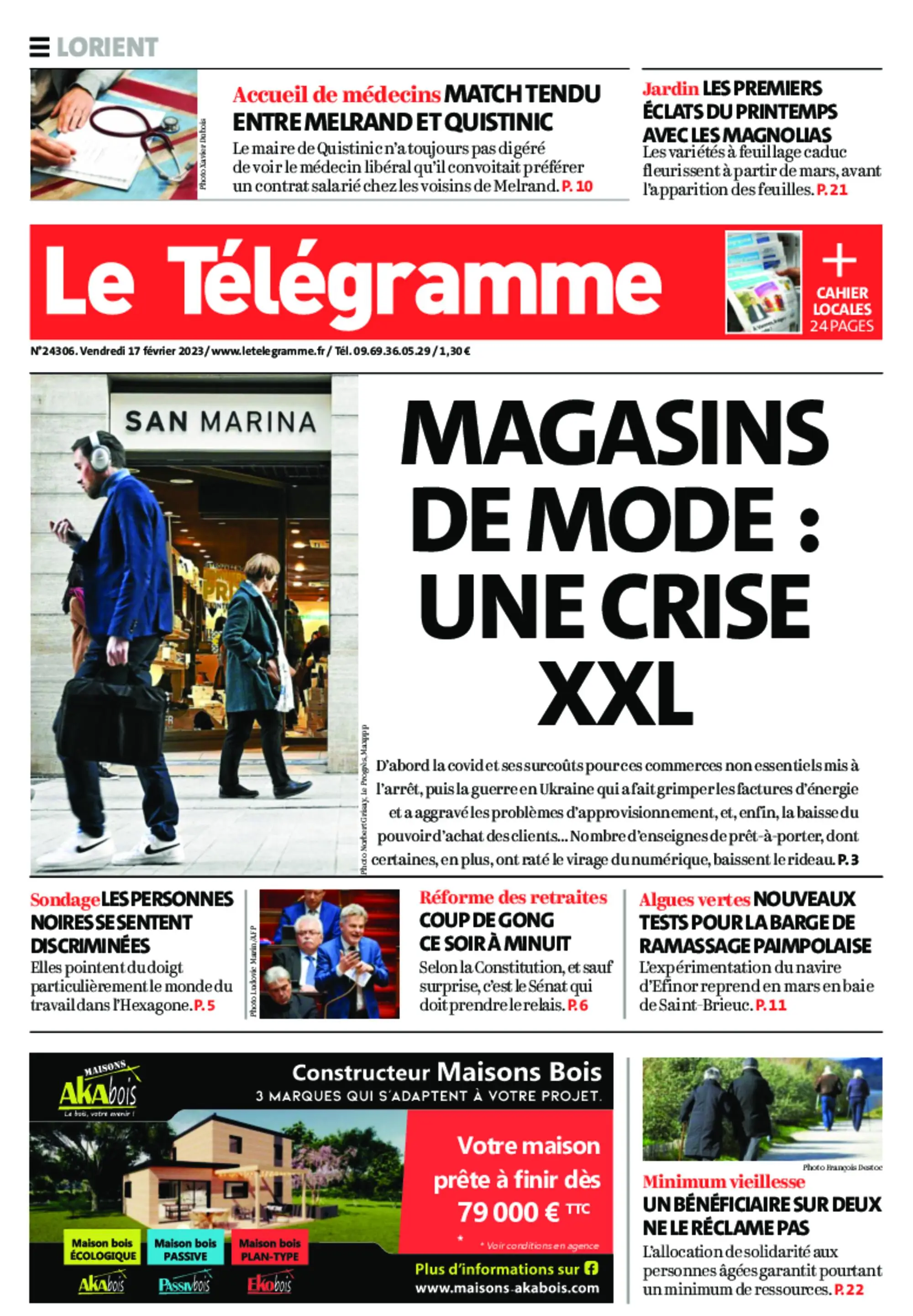 Le Télégramme Lorient – 17 février 2023 / AvaxHome