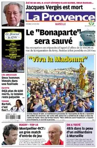  La Provence, Marseille – Vendredi 16 Août 2013