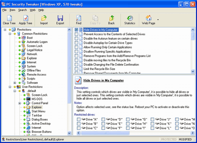 PC Security Tweaker ver.7.3
