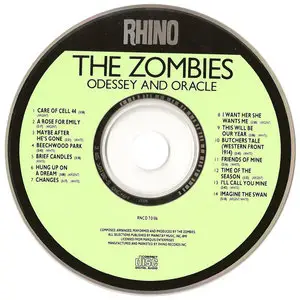 The Zombies - Odessey And Oracle (1968) [1987, USA, Rhino R2 70186]