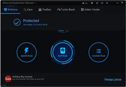 Advanced SystemCare Ultimate 7.0.1.589 DC 21.12.2013