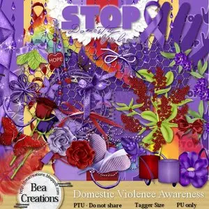 Scrap Kit - Domestic Violence Awareness