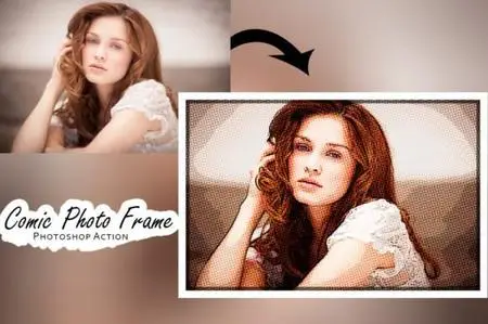 Comic Photo Frame Photoshop Action