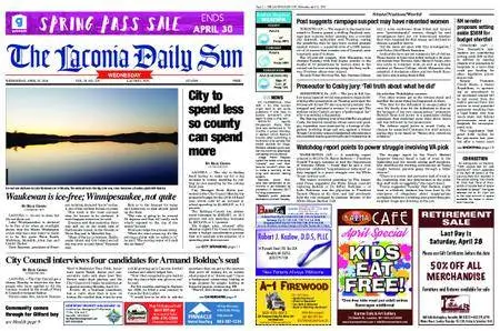 The Laconia Daily Sun – April 25, 2018