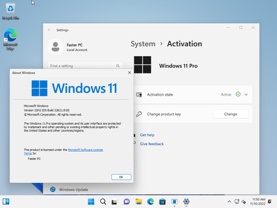Windows 11 Pro 22H2 Build 22621.819 (No TPM Required) With Office 2021 Pro Plus Multilingual Preactivated