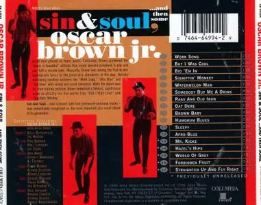 Oscar Brown Jr. - Sin & Soul (1960) {Columbia CK 64994 rel 1996}