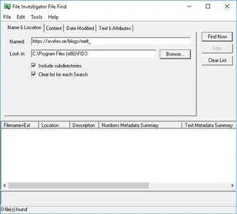 File Investigator Tools v3.32