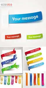 Paper Tags Vector