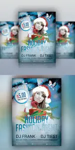 Holiday Fashion - Party Flyer Template