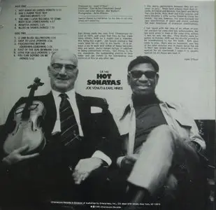 Joe Venuti & Earl Hines - Hot Sonatas (1975)