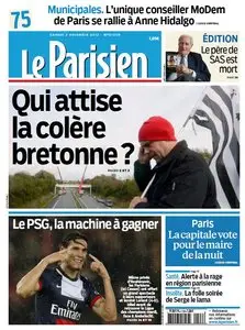 Le Parisien + Journal de Paris du Samedi 2 Novembre 2013