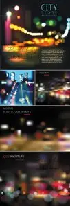 Night City Blurs Vector