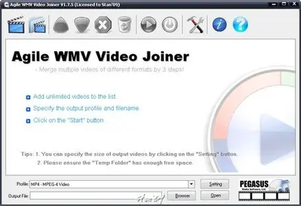 Portable Agile WMV Video Joiner 1.7.5 