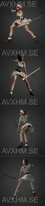 Warrior woman Figure