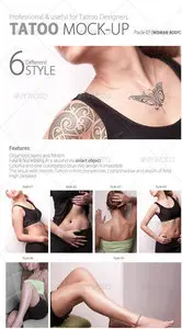 GraphicRiver Tattoo Mock up Pack01 (woman body)
