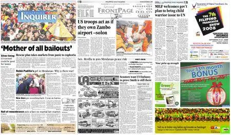 Philippine Daily Inquirer – September 21, 2008