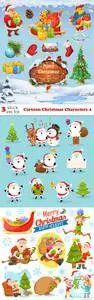 Vectors - Cartoon Christmas Characters 4